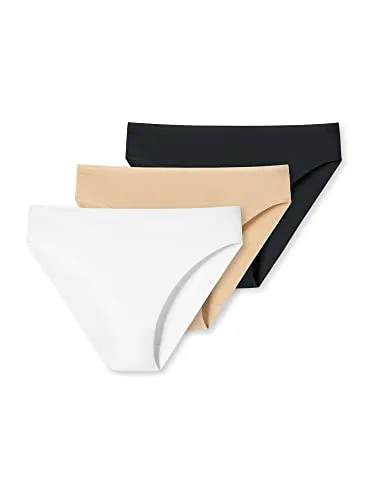 UNCOVER by SCHIESSER Damen Slip - Tai 3er Pack - Funktionsunterwäsche aus softem Baumwollmix, bietet hohen Tragekomfort und Formstabilität für den ganzen Tag.