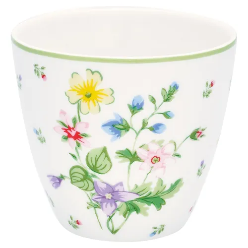 GreenGate Latte cup Fiola Becher Kaffeebecher bunt Blumen geblümt Porzellan