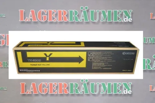 Kyocera Toner TK-8305Y - Gelb, 15.000 Seiten - Toner für Kyocera Drucker, original mit hoher Kapazität von ca. 15.000 A4-Seiten, ideal für langlebige Druckqualität.