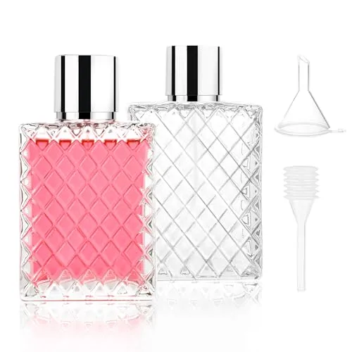 Stück 100ml Parfümzerstäuber Portable Sprühflasche Parfum Zerstäuber Nachfüllbar Glas Reise Parfümzerstäuber für Damen und Herren Taschenzerstäuber mit Pipetten und Trichter Für Parfüm Kosmetik 2