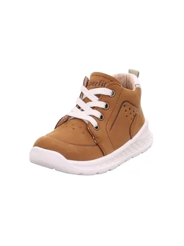 Superfit Jungen Breeze Lauflernschuhe - Braun Beige 3020, 23 EU - Sneaker für Jungen mit flexibler Laufsohle, weichem Leder und wechselbarer Einlegesohle für optimalen Tragekomfort und perfekte Dämpfung.