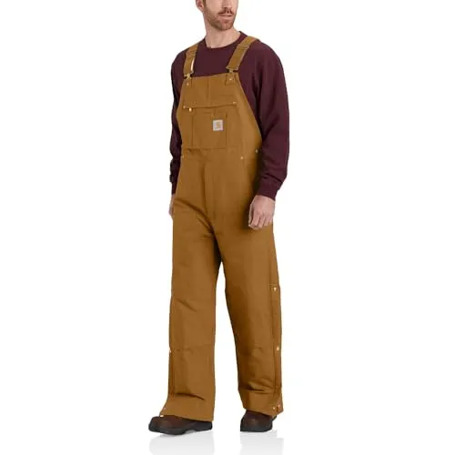 Carhartt FIRM DUCK INSULATED BIB OVERALL 104393 - Warm und Robust - Arbeits- & Schutzkleidung: Dicker Latz-Overall mit Segelleinen-Dämmung für optimale Wärme und Komfort bei der Arbeit.