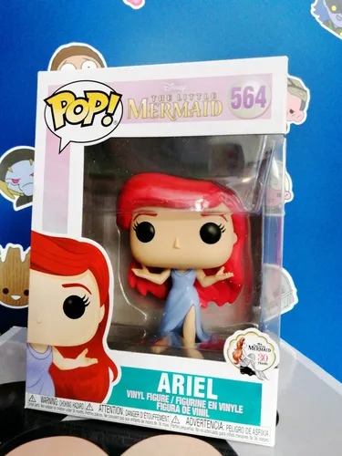 FUNKO Pop Ariel 564 - Die Kleine Meerjungfrau Figur - Action- & Spielfiguren, detailreiche 9 cm große Ariel Figur in lila Kleid, perfekt für Sammler und Disney-Fans.