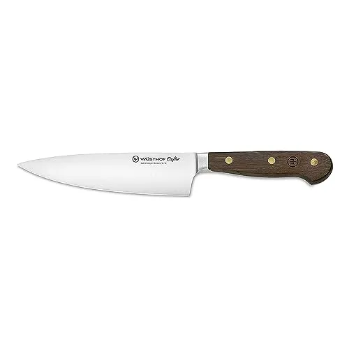 Wüsthof Crafter Kochmesser 16 cm - Hochwertiges Küchenmesser aus Solingen, ideal zum Schneiden von Fleisch, Fisch und Gemüse. Der ergonomische Räuchereiche-Griff sorgt für optimale Handhabung und Kontrolle.