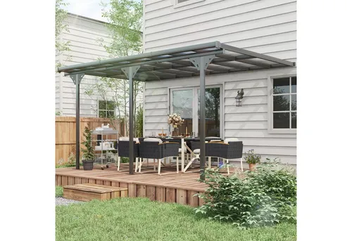 Outsunny Pergola Gartenpavillon 4 x 3 m