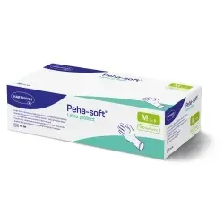 Peha-soft® Latex protect Untersuchungshandschuh, puderfrei 9420080 , 1 Packung = 100 Stück, Größe M