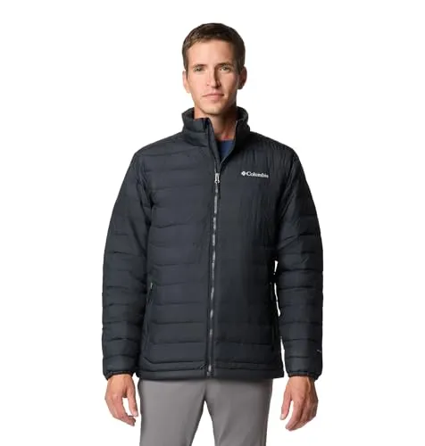 Columbia Powder Lite II Hooded Jacke für Herren - Schwarz - XXL - Funktionsjacke für Herren, ideal für sportliche Outdoor-Aktivitäten und Alltag, mit warmer Isolierung und leichtem Material.