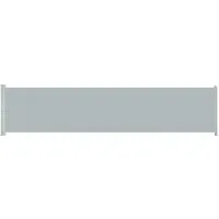 furnicato Ausziehbare Seitenmarkise 140x600 cm in Grau - Stylische Seitenmarkise für Terrasse und Balkon, bietet Sichtschutz und schützt vor Wind und Sonne. Aus UV-beständigem, wasserabweisendem Polyester gefertigt und mit automatischer Aufroll-Funktion. Ideal für entspannte Stunden im Freien!