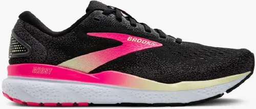 Produktbild Brooks Ghost 16 Damen Laufschuhe Joggingschuhe black/pink/yellow 42,5