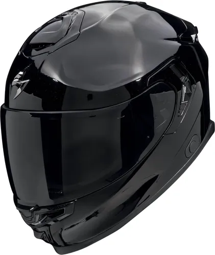 Scorpion EXO-GT SP Air Solid Helm, Schwarz Metallic, XS (54/55) - Erleben Sie höchsten Komfort und Sicherheit mit dem Scorpion EXO-GT SP Air Motorradhelm. Mit innovativem Belüftungssystem und Klasse 1 Visier für optimale Sicht – perfekt für lange Touren!