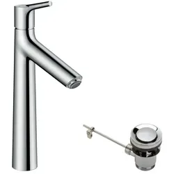 hansgrohe Talis S 190 Waschtischarmatur - Elegante Waschtischarmatur mit chromfarbener Oberfläche, EcoSmart Technologie für reduzierten Wasserverbrauch und AirPower für einen voluminösen Wasserstrahl. Ideal für modernes Badezimmer.
