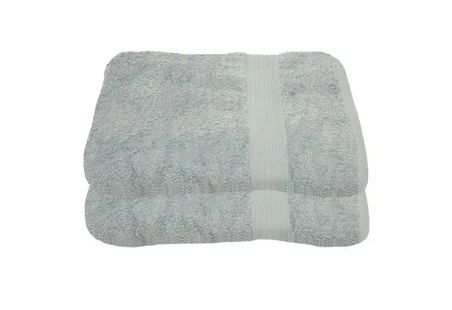 Julie Julsen Duschtücher 2er Set - Saugstarke Baumwoll-Duschtücher 70 x 140 cm - Hochwertige 100% Baumwolle für optimale Saugkraft und Pflege. Pflegeleicht, bügelfrei und waschbar bis 60°. Mit dekorativer Bordüre und Handtuchaufhänger – ideal für Ihr Badezimmer!