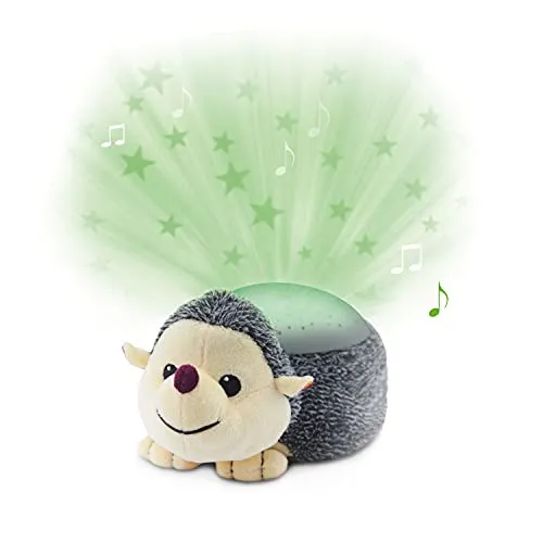 ZAZU Sternenprojektor Harry der Igel - Kinderlampe mit beruhigenden Sounds und magischem Sternenhimmel für eine entspannte Schlafumgebung. Inklusive Geräuschsensor, der bei Bedarf das Licht aktiviert.