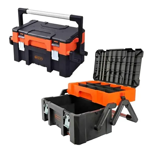 TACTIX XXL Werkzeugkoffer mit Freischwingfunktion Maschinenkoffer Monteurkoffer