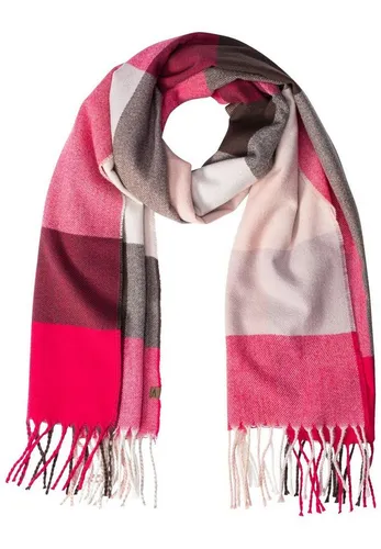 camel active Modeschal rot - Caps & Hüte, stylischer Modeschal aus 70% Polyester und 30% Viskose, perfekt für einen modischen Look an kalten Tagen.