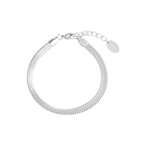 s.Oliver Armband Edelstahl für Damen - Eleganter Armschmuck in Silber - Armbänder für Damen aus hochwertigem Edelstahl, 17+3 cm verstellbar, kommt in einer eleganten Schmuck Geschenk Box, ideal für besondere Anlässe.