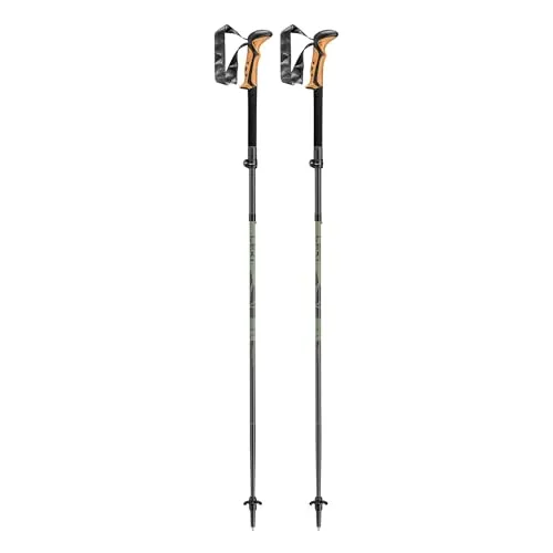 Leki Khumbu FX TA Trekkingstöcke - Flexibel und stabil für jedes Abenteuer - Wanderstöcke mit faltbarem Design, stufenlos verstellbar von 110-130 cm und kompaktem Packmaß von 38 cm. Ideal für Rucksacktouren und Mehrtagestouren.