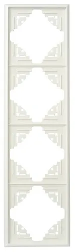 Kopp Abdeckrahmen 4-fach Malta Weiß