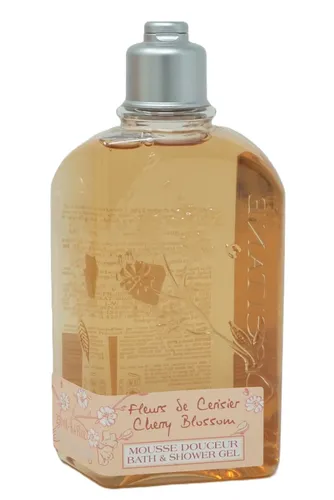 L'Occitane Fleurs de Cerisier Cherry Blossom Duschgel 250 ml - Damen Duschgel mit zartem Kirschblüten-Duft, reinigt sanft und sorgt für ein erfrischendes Duscherlebnis.