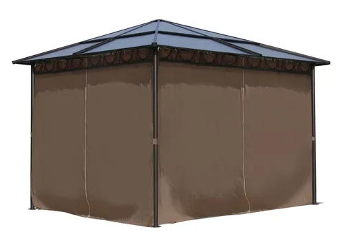 QUICK STAR Metall Garten Hardtop Pavillon 3x3m