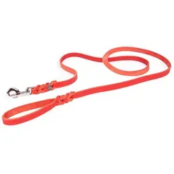 CopcoPet Hundeleine Fettlederleine mit Handschlaufe, Leder rot 2,50 m | 0,8 cm