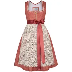 Alpenfee Dirndl ''Amy'' in Rot - 42 in beige von Alpenfee