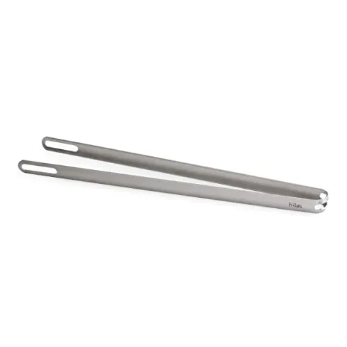 höfats - Grillzange aus 100% Edelstahl - mit Grillrostheber-Funktion und Ausbruch zum Aufhängen - sehr stabile Fleischzange, Kochzange für Grill und Küche - Spülmaschinengeeignet - 40 cm lang