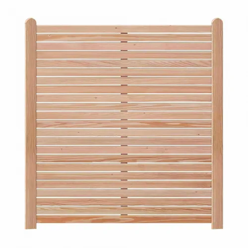 Endorphin Rhombus-Zaun mit 6 Elementen und 7 Holz-Pfosten - Hochwertiger Rhombus-Zaun aus Lärchenholz, ideal für stilvolle Gartengestaltung. Inklusive Montagematerial für eine einfache Installation.