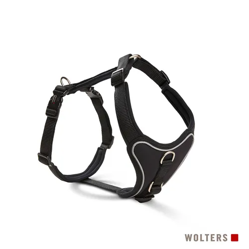 Wolters Hunde-Geschirr Professional Comfort schwarz 30 - 35 cm - Weiteres Autozubehör mit ergonomischem Design für optimalen Tragekomfort und Sicherheit Ihres Hundes im Auto.