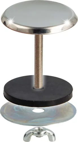 tecuro Hahnlochstopfen Ringhalter Deckrosette Ø 42 mm Edelstahl poliert