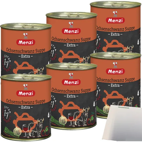 Menzi Ochsenschwanz Suppe Extra viel Rindlfeisch Konzentriert 6x800ml usy Block