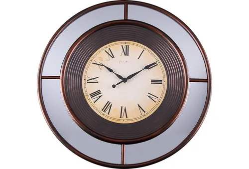 Dekonaz Wanduhr XL, Wanduhr, Römische Zahlen, 62x62 cm