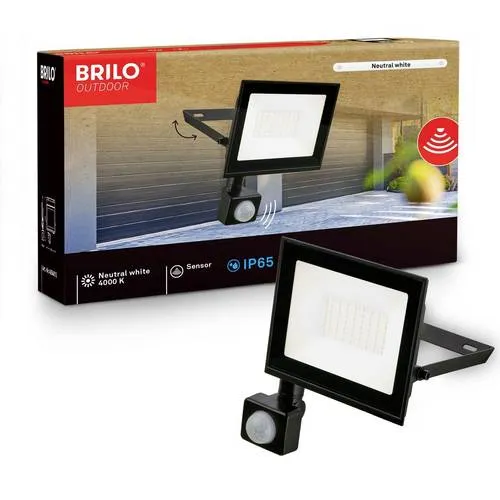 Briloner VARO 4054015 LED-Außenwandleuchte 30 W Leuchtfarben: Neutralweiß