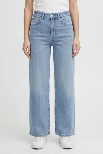 ONLY High-Waist-Jeans ONLMADISON BLUSH HW CP WD DNM CRO371NOOS - Stylische HIGH-WAIST-Jeans mit weitem Bein in heller Waschung. Robustes Denim-Material und klassischer Schnitt machen sie zum perfekten Everyday-Style. Ideal für einen modernen Look!