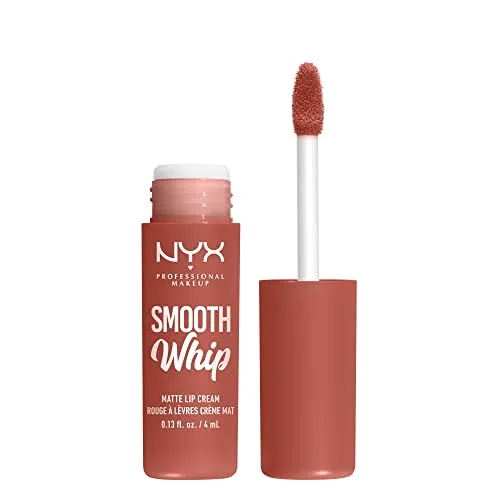 NYX PROFESSIONAL MAKEUP Flüssiger Lippenstift mit mattem Finish, Lebendige Farben mit Shea und Kakaobutter, 02 Kitty Belly, 4 ml (1er Pack)