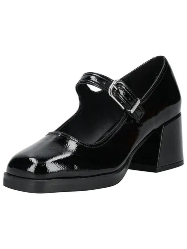 STEVE MADDEN Pumps aus Lederimitat in Schwarz - Größe 36 EU - Pumps & High Heels aus hochwertigem Lederimitat mit eckiger Schuhspitze und bequemem Blockabsatz, ideal für lässige Anlässe.