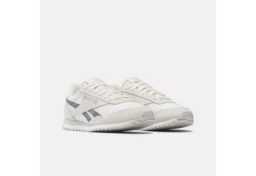 Reebok Damen Classic AZ Sneaker, Chalk/Chalk/Grey 5, 36 EU - Damen-Sneaker mit archivierinspiriertem Design, ideal für den Alltag und mit hochwertigem Materialmix aus Nylon und Wildleder.