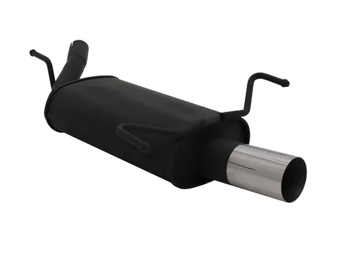 Novus Sportauspuff für Opel Corsa C - 1x76mm RL-Design - Schalldämpfer mit stylischem RL-Design, optimiert für besseren Sound und Leistung, ideal für Autofans und Tuning-Enthusiasten.