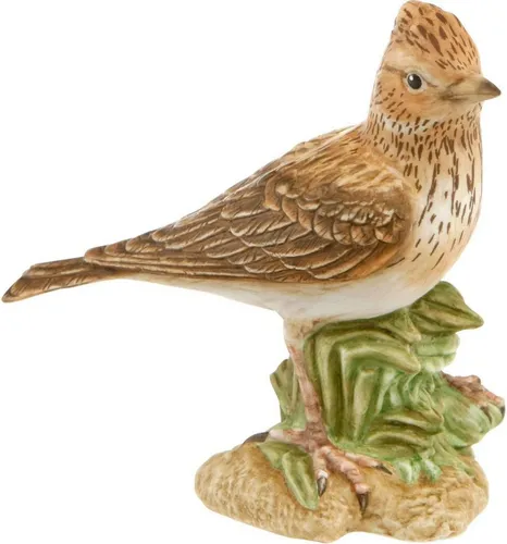 Goebel Vogel des Jahres 2019: Feldlerche 9,5 cm - Figuren & Skulpturen: Dekorativer Porzellanvogel, handbemalt und ideal für Naturliebhaber, Höhe 9,5 cm, modern im Design.