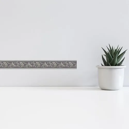 A.S. Création selbstklebende Bordüre Only Borders 10 Borte 5,00 m x 0,08 m metallic Made in Germany 369144 36914-4