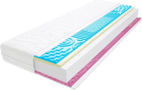 Schaumstoff Matratze 85x190 cm Doppelmatratze, H2 & H3 Komfortschaummatratze 22 cm Hoch Visco Memory Profilierter Moletschaum Profilierter Visco Memory mit Klimafaser, Hypoallergen, HR-Schaum, Wendematratze, Gesteppter & Abnehmbarer Bezug Flavio Max 2x Molet