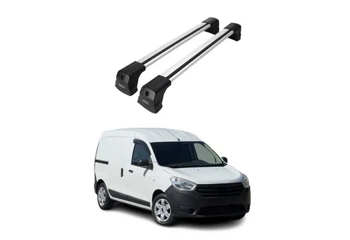 OMAC Dachträger für Dacia Dokker 2012-2021, Alu Silber - Dachgepäckträger aus leichtem, wasserdichtem Aluminium, ideal für Fahrräder, Skier und mehr. Einfach zu installieren und abnehmbar, perfekt für jedes Abenteuer.