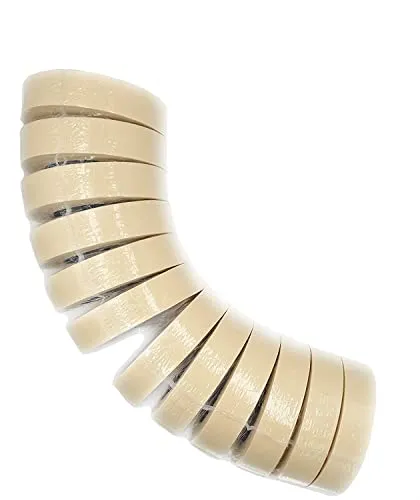 Malerband, 50 m x 25 mm, Turm mit 12 Rollen.