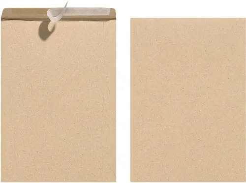 Herlitz Versandtasche Versandtaschen C5 Haftklebung VE=10 Stück braun 90g/qm (50 Stück)