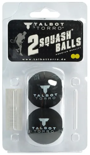 TALBOT torro Squashball schwarz/gelb extra langsam 2 Stück von TALBOT torro