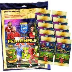 Panini FIFA 365 Karten 2025 - Starterset + 10 Booster - Entdecke die neue FIFA 365 Adrenalyn XL 2025 Kollektion mit 1 Starterset (Sammelmappe, 2 Booster, 1 Sonderkarte) und 10 Boostern (60 Karten). Sammle die größten Stars des Weltfußballs auf hochwertigen Trading Cards!