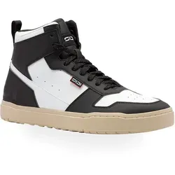 Sidi Lynx Motorradschuhe - Schwarz/Weiß - 50 EU - Motorradschuhe mit patentierter Fortex-Technologie für optimalen Schutz und Komfort. Das verlängerte Schnürsystem sorgt für sicheren Sitz, während die flexible Sohle perfekten Grip bietet. Ideal für Fahrten und den Alltag.