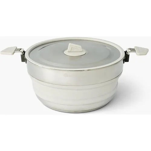 Detour Stainless Steel Collapsible Pot 5L in grau von Sea to Summit