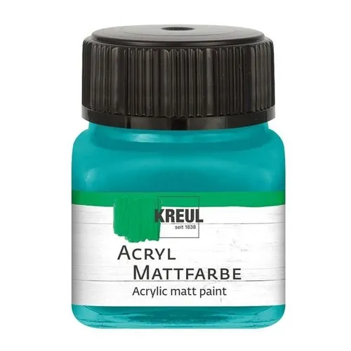 Kreul Acryl Mattfarbe türkis 20ml Glas 100 ml / 12,45 Euro