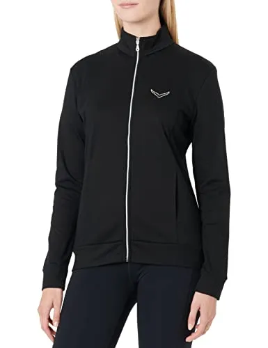 Trigema Damen 5021111 Sweatjacke, Schwarz, Gr. S von Trigema
